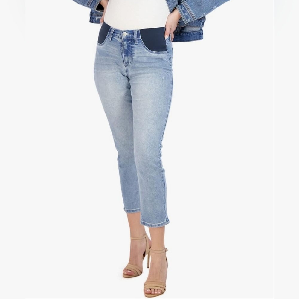 NWOT Savi Parker cropped Maternity Jeans 30/MEDIUM 😀